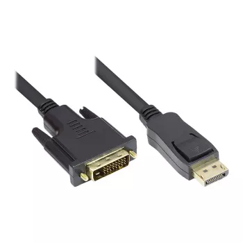Good Connections Laidas DisplayPort į DVI-D 24+1 - 24K Auksu dengti kontaktai - OFC - juodas - 1 m