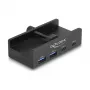 DeLOCK 64262 USB 2.0 Type-A USB šakotuvas 5000 Mbit/s Juodas