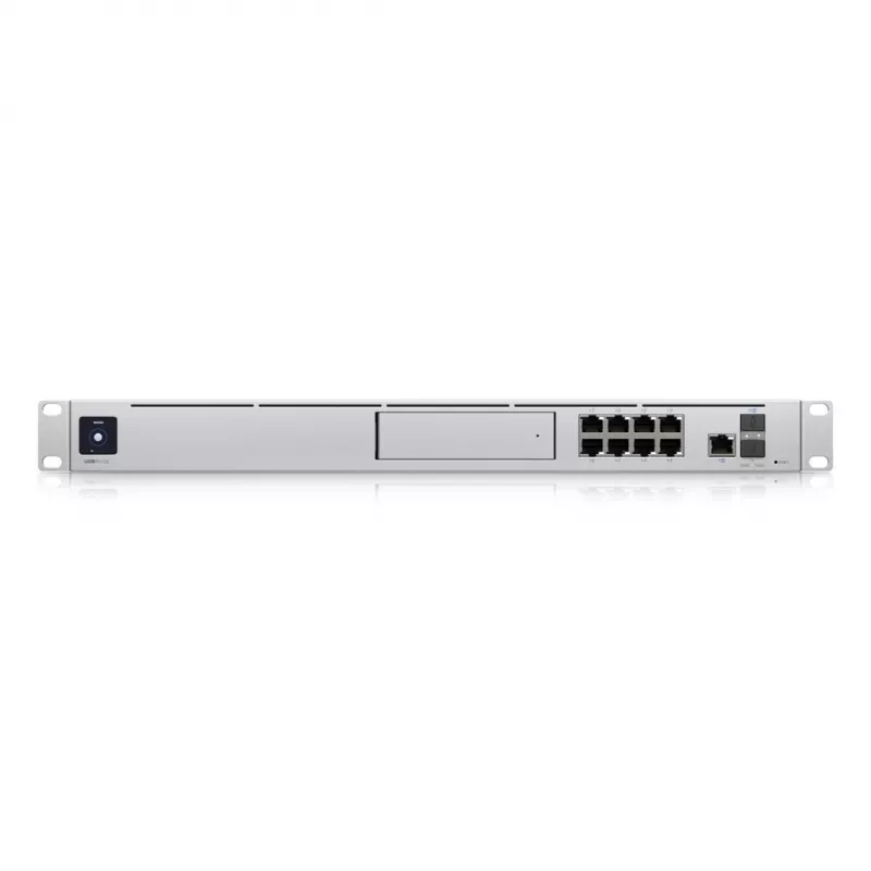 Tinklo šliuzas UBIQUITI Dream Machine Special Edition — stovas 1U, 8x RJ-45 LAN, PoE, 1,7 GHz procesorius, 4 GB DDR4, 16 GB „flash“, 3,3 cm lietimui jautrus ekranas