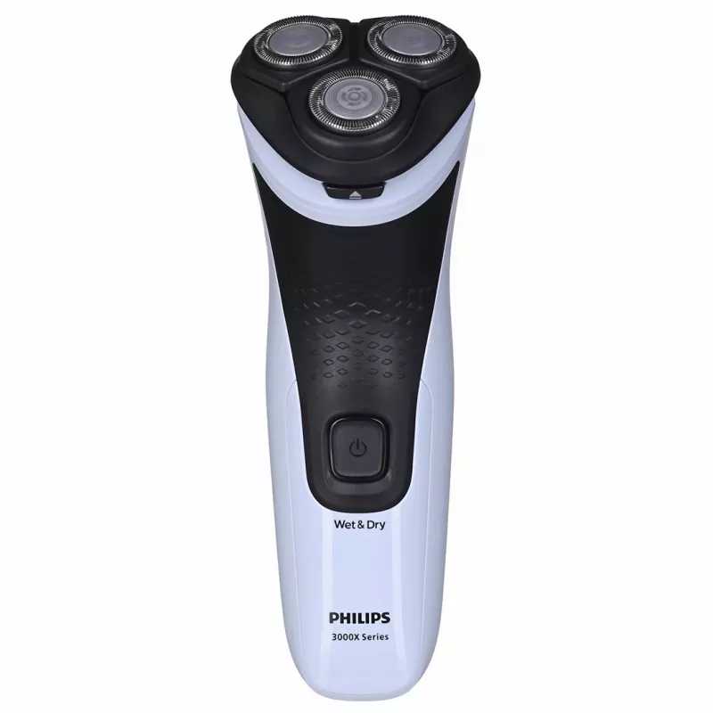 Elektrinis skustuvas Philips 3000X Series X3003/00 — 3 galvutės, šlapias ir sausas skutimas, NiMH baterija, 40 min. veikimo