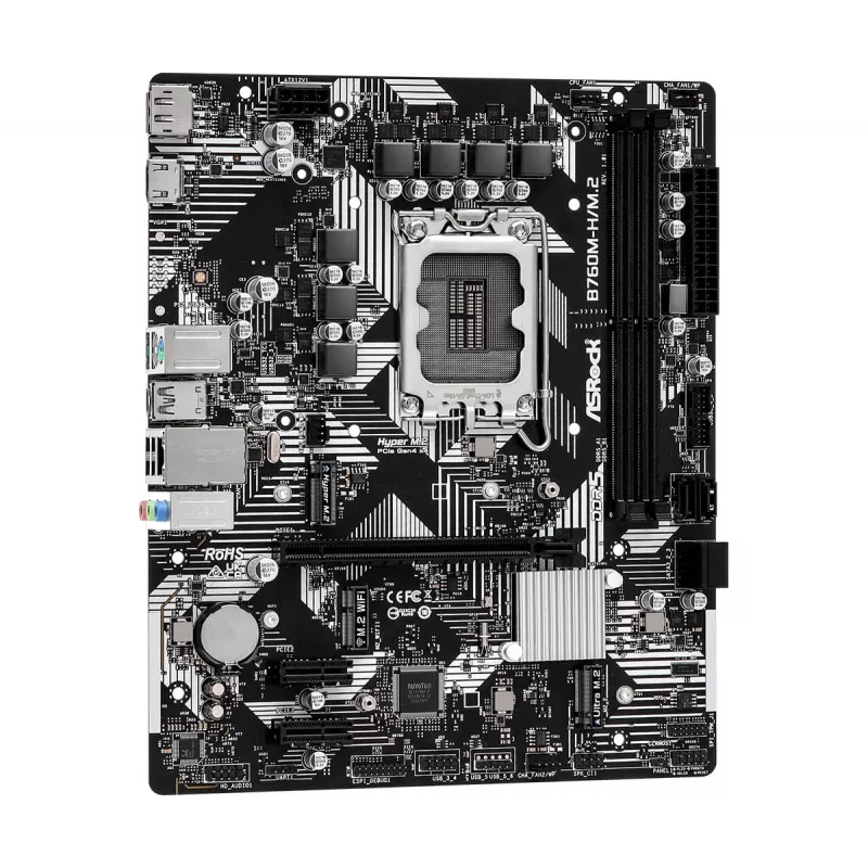 ASRock B760M-HDV/M.2 pagrindinė plokštė Micro-ATX su DDR5