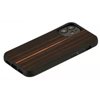 Apsauginis dėklas Man and Wood iPhone 12 mini – juodas kaip juodmedis