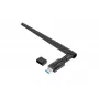LANBERG NC-1200-WIE vidinė WLAN kortelė – dviejų juostų USB belaidžio ryšio adapteris, RTL8812BU, iki 1200 Mbit/s, išorinės 2x2 antenos (5 dBi), juoda