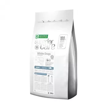Sausas šunų ėdalas nature’s protection Superior Care White Dogs Grūdų Neturintis Suaugusiems Mažiems 10 kg — Žuvis, 24% baltymų, 13% riebalų
