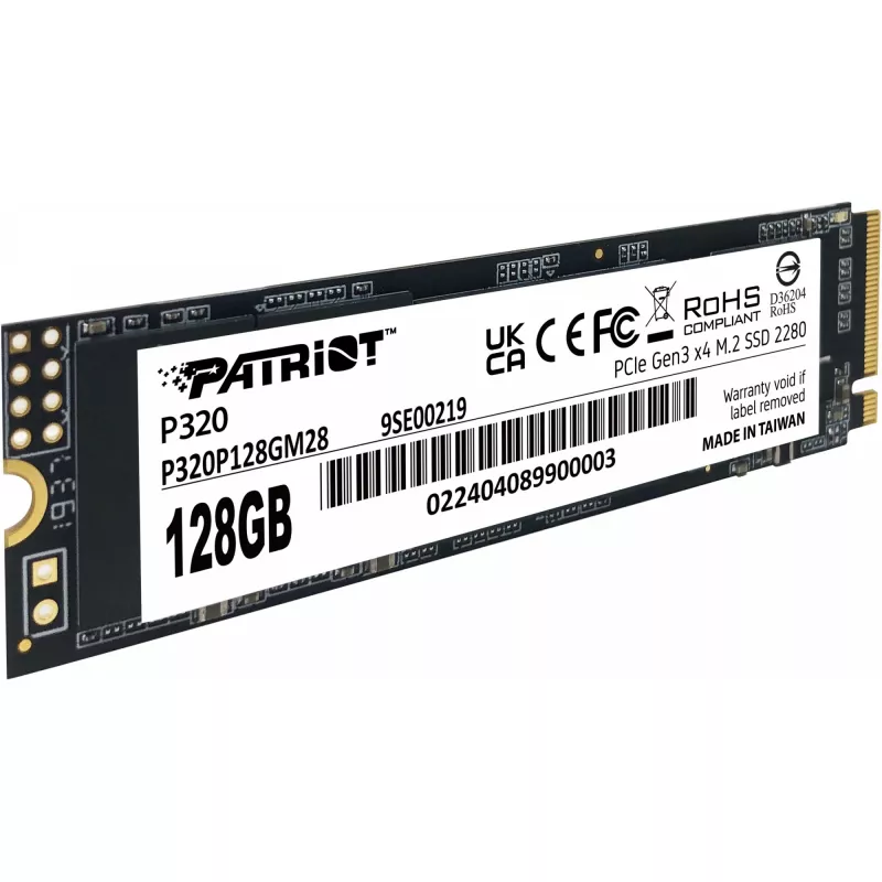 SSD diskas Patriot P320 128GB M.2 2280 PCIe 3.0 x4 NVMe