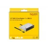 DeLOCK 91708 kortelių skaitytuvas USB 2.0 vidinis juodas pilkas CF SD MicroSD