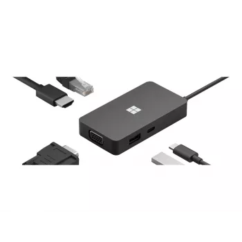 Dokavimo stotelė Microsoft 1E4-00002 Juoda