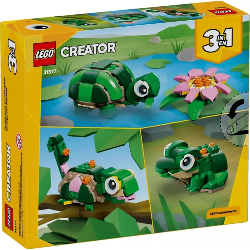 LEGO CREATOR 3 IN 1 31377 Vėžlys su Vandens Lelija