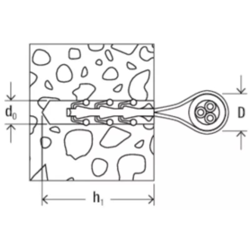 Kabelio spaustukas Fischer 58155