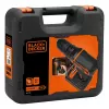 Gręžtuvas Black & Decker BDCDC18K-QW juodas