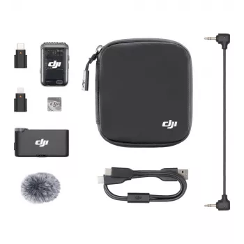Belaidis mikrofonų rinkinys DJI Mic 2 juodas