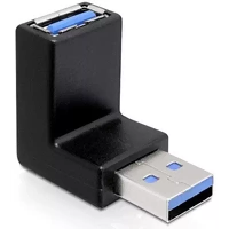 USB 3.0 adapteris 270° Delock 65340 juodas