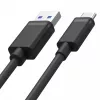 USB-C į USB-A duomenų ir įkrovimo laidas Unitek C14067BK 1,5 m, juodas, USB-C (vyriškas) į USB-A (vyriškas)