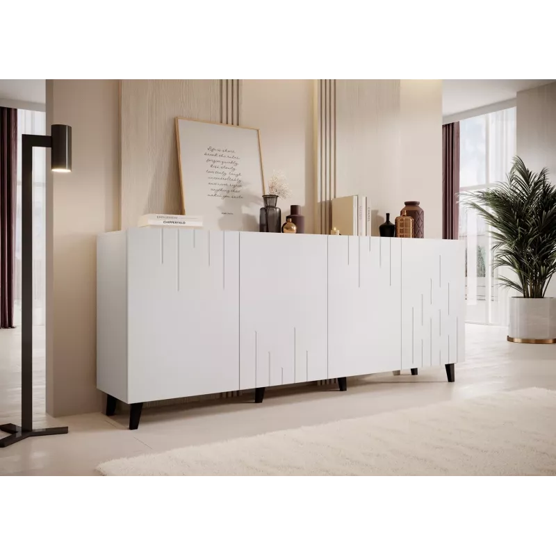 BARI komoda 200x42x82 baltas matinis