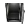 Laisvai pastatomas serverio spintos korpusas LANBERG FF01-6624-12BL 24U 19 colių 600×600 mm, IP20, 1200 kg, juodos spalvos