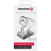 Aliumininis stovas SWISSTEN 25005100 Apple Watch laikikliui su magnetiniu įkrovikliu, sidabrinis
