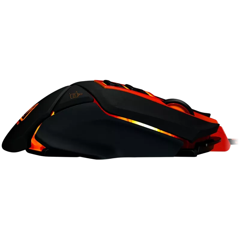CANYON pelė Hazard GM-6 LED laidinė juoda oranžinė