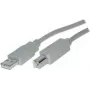 USB kabelis ShiverPeaks BS77023 3m USB 2.0 A-B pilkas