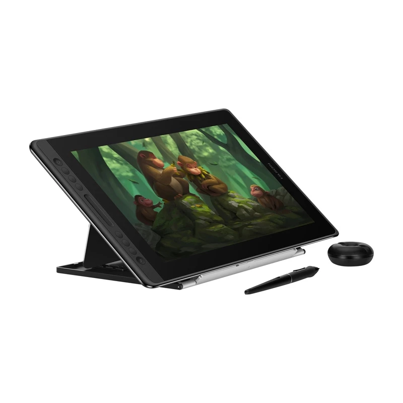 Grafinė planšetė HUION Kamvas Pro 16 – 15,6 col. IPS, 1920×1080, 344,2×193,6 mm darbo zona, 8192 slėgio lygiai, laidinė USB