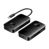 Vientis belaidis USB-C į HDMI siųstuvas-imtuvas Vention ADOBB — 4K@30Hz, 1×HDMI, USB-C kabelis 1 m, juoda