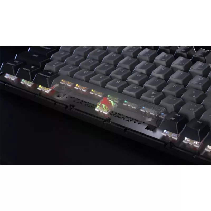 Corsair Gaming K65 Plus Wireless 75% RGB žaidimų klaviatūra, MLX RED - juoda, pilka