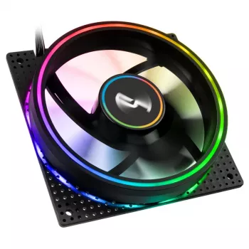Ventiliatorių rinkinys Cryorig Crona S 120 mm juodas — 3 vnt., 400–1700 RPM, 60,6 cfm, 2,65 mmH₂O