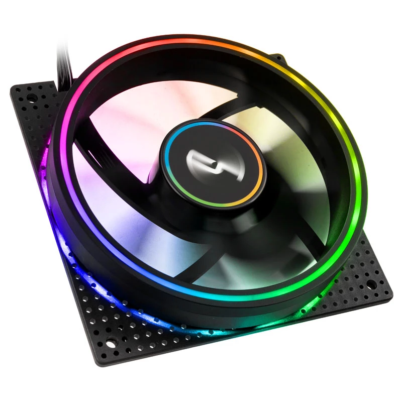 Ventiliatorių rinkinys Cryorig Crona S 120 mm juodas — 3 vnt., 400–1700 RPM, 60,6 cfm, 2,65 mmH₂O