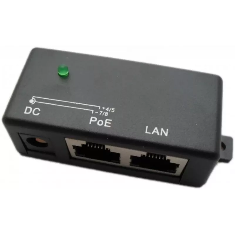 PoE injektorius Extralink 1 prievadas 100 Mb/s RJ45