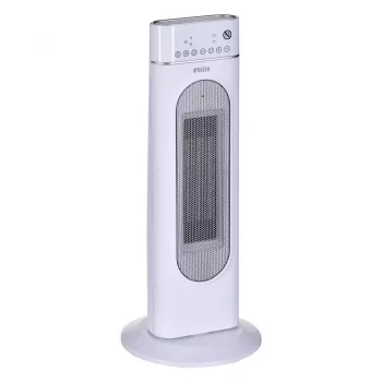 Elektrinis keraminis šildytuvas NOVEEN PTC3000, 2000 W (1200 W min), LED ekranas, laikmatis, nuotolinis valdymas, svyravimas, baltas