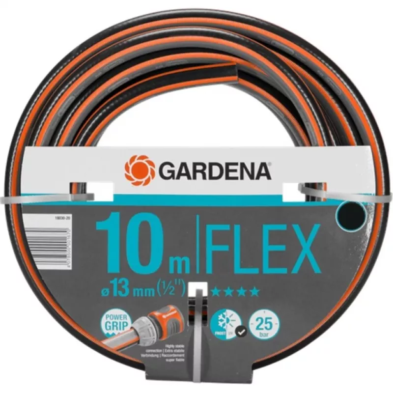 GARDENA Comfort FLEX žarna 18030-20 10 m antžeminė, pilka/oranžinė