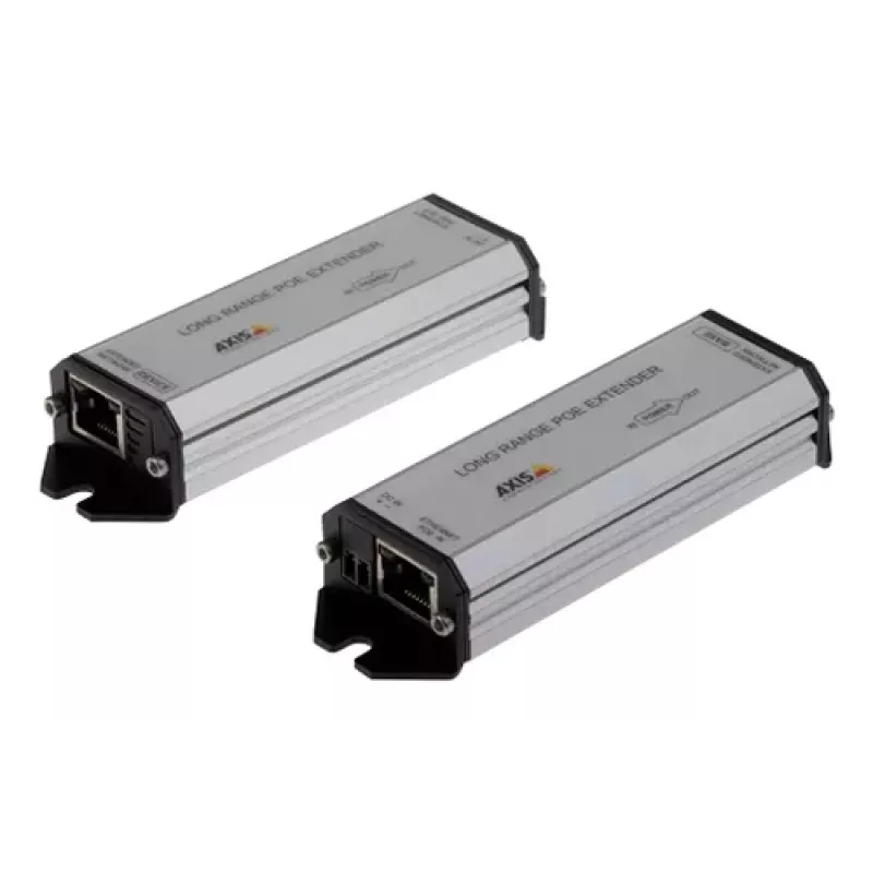 AXIS ilgo nuotolio PoE praplėtimo rinkinys – kartotuvas – 100 Mb LAN – 10Base-T, 100Base-TX – RJ-45 / RJ-45 – iki 1 km