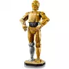 LEGO statoma figūra „Žvaigždžių karai“ C-3PO modelis 75398 — 1 138 dalių, 380 mm eksponavimo kolekcinis