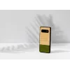 Dėklas Samsung Galaxy S10 Plus iš medžio ir polikarbonato – bambuko miškas juodas