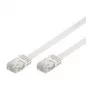 Wentronic Goobay CAT 5e plokščias jungiamasis laidas, U/UTP, baltas, 3 m - CCA vario mišinys (93360)
