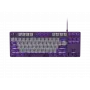 NATEC Fury Gaming Klaviatūra Kanabo K2 US balta foninė šviesa pilka-violetinė