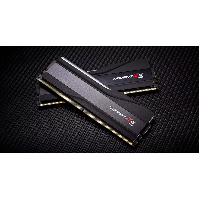 DIMM 32 GB DDR5-6000 (2x 16 GB) Dual-Kit, Arbeitsspeicher schwarz, F5-6000J3636F16GX2-TZ5RK, Trident Z5 RGB, INTEL XMP