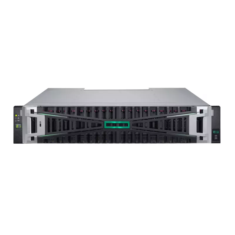 HPE MSA 2070 SFF 2x16Gb FC 4 prievadų valdiklis 12x1.92TB SSD 4x16Gb SFP FC keitiklis 23TB saugojimo masyvas