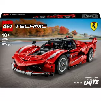 LEGO Technic Ferrari FXX K konstruktorius, mastelis 1:10, 897 dalių, nuo 10 metų