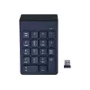 Gembird KPD-W-02 belaidė skaitmeninė klaviatūra, 2,4 GHz, USB, 18 klavišų, juoda
