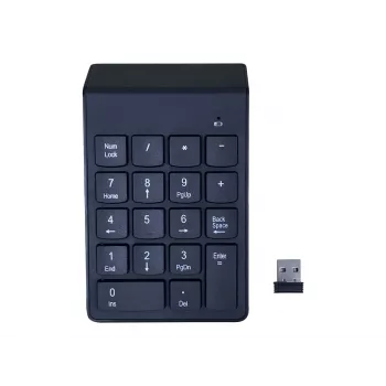 Gembird KPD-W-02 belaidė skaičių klaviatūra nešiojamam kompiuteriui Bluetooth juoda