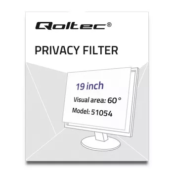 Qoltec 51054 privatumo filtras 48,3 cm (19 col.) nešiojamam kompiuteriui