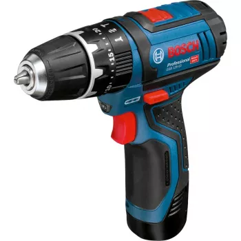 Bosch GSB 12V-15 Professional gręžtuvas 1300 RPM Juoda, Mėlyna
