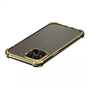 Apsauginis minkštas dėklas Devia iPhone 12 Pro Max — smūgiams atsparus, auksinis