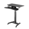 Maclean MC-835 nešiojamas elektrinis reguliuojamo aukščio stalas 72–122 cm, 37 kg, su valdymo skydeliu