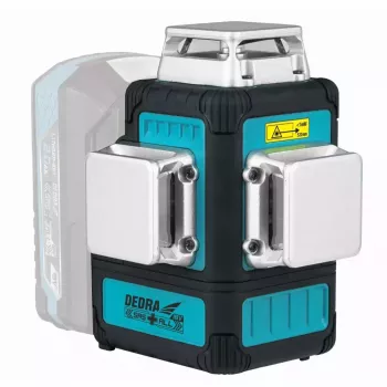 Lazerinis nivelyras Dedra DED6910 savaime išsilyginantis, diapazonas 20 m, tikslumas 0,5 mm