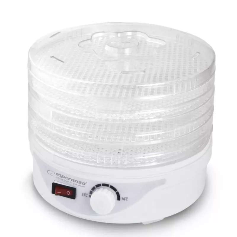 Džiovintuvas maistui Esperanza EKD003 skaidrus, baltas 250 W