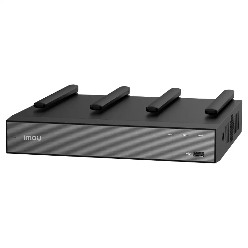 Tinklinis vaizdo registratorius IMOU N118W juodas – 18 kanalų, 4 kanalų atkūrimas, 3840×2160, dviejų juostų Wi‑Fi, SATA iki 16 TB