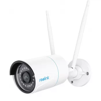 Reolink W320 – 5MP lauko apsaugos kamera, 2,4/5 GHz Wi-Fi, asmens/transporto priemonės/gyvūno aptikimas, 100 pėdų naktinis matymas