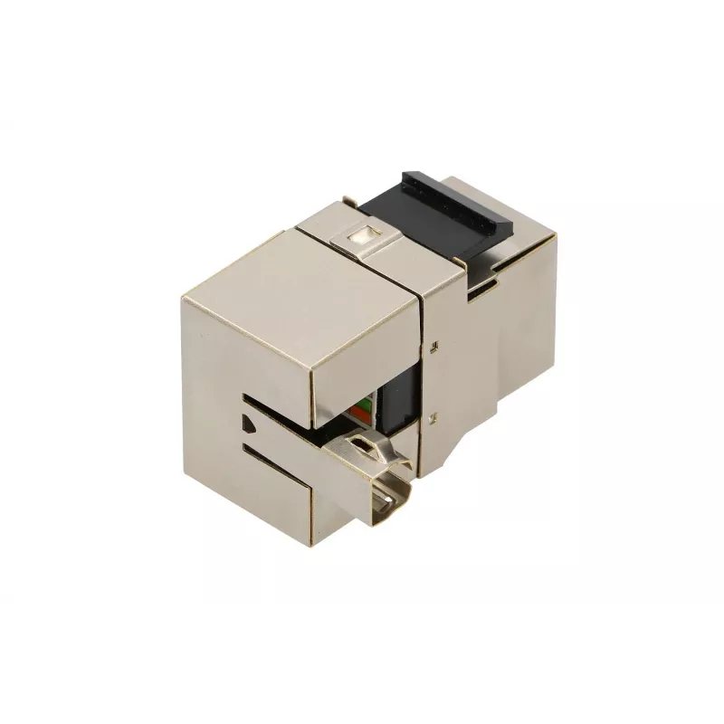Keystone lizdas Extralink CAT6 STP RJ45, moteriškas, plieno spalvos, 1 vnt.