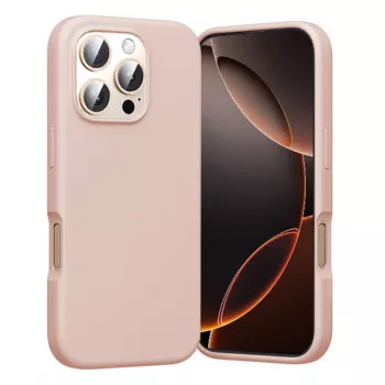 Apsauginis dėklas Vention KUHP0-30 iPhone 16 Pro MagSafe, rožinis, minkštas silikoninis